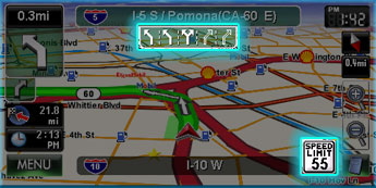 Lane Guide & Speed Limit Display